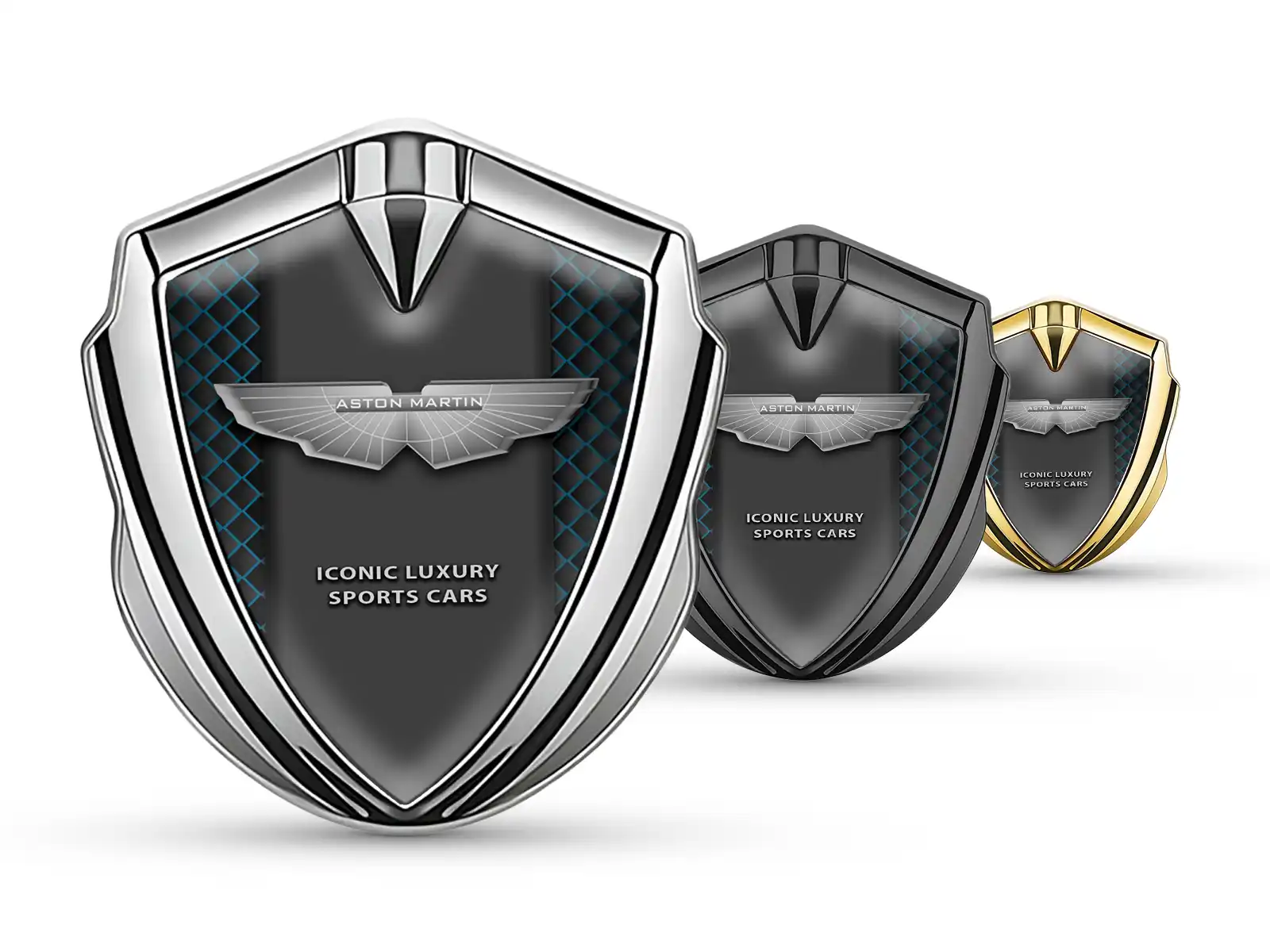 Aston Martin Metall Emblem Abzeichen Pro Stil Edelstahl
